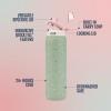 image:imageEllo Pop amp Fill Insulated Stainless Steel Water Bottle with Quick Fill Lid Leakproof Locking Sip or Chug Spout BPAFree Double Wall Vacuum Insulated for Sports Travel amp School 22oz  32oz  40ozFull Bloom