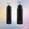 image:imageEllo Pop amp Fill Insulated Stainless Steel Water Bottle with Quick Fill Lid Leakproof Locking Sip or Chug Spout BPAFree Double Wall Vacuum Insulated for Sports Travel amp School 22oz  32oz  40ozBlack