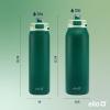 image:imageEllo Pop amp Fill Insulated Stainless Steel Water Bottle with Quick Fill Lid Leakproof Locking Sip or Chug Spout BPAFree Double Wall Vacuum Insulated for Sports Travel amp School 22oz  32oz  40ozForest Mist
