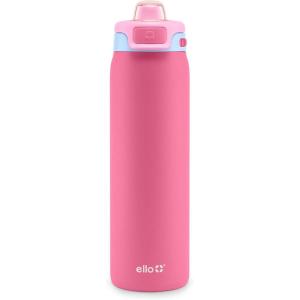 image:imageEllo Pop amp Fill Insulated Stainless Steel Water Bottle with Quick Fill Lid Leakproof Locking Sip or Chug Spout BPAFree Double Wall Vacuum Insulated for Sports Travel amp School 22oz  32oz  40ozCherry Breeze