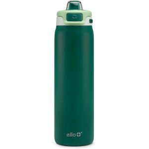 image:imageEllo Pop amp Fill Insulated Stainless Steel Water Bottle with Quick Fill Lid Leakproof Locking Sip or Chug Spout BPAFree Double Wall Vacuum Insulated for Sports Travel amp School 22oz  32oz  40ozForest Mist
