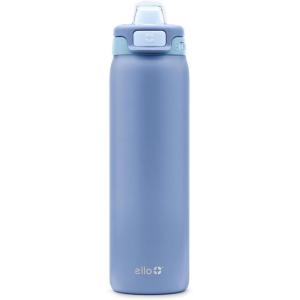 image:imageEllo Pop amp Fill Insulated Stainless Steel Water Bottle with Quick Fill Lid Leakproof Locking Sip or Chug Spout BPAFree Double Wall Vacuum Insulated for Sports Travel amp School 22oz  32oz  40ozRaincloud