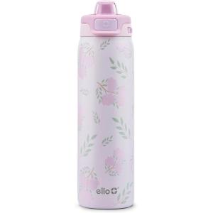 image:imageEllo Pop amp Fill Insulated Stainless Steel Water Bottle with Quick Fill Lid Leakproof Locking Sip or Chug Spout BPAFree Double Wall Vacuum Insulated for Sports Travel amp School 22oz  32oz  40ozBlossom Bliss