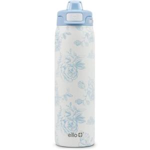 image:imageEllo Pop amp Fill Insulated Stainless Steel Water Bottle with Quick Fill Lid Leakproof Locking Sip or Chug Spout BPAFree Double Wall Vacuum Insulated for Sports Travel amp School 22oz  32oz  40ozPorcelain Rose