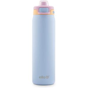image:imageEllo Pop amp Fill Insulated Stainless Steel Water Bottle with Quick Fill Lid Leakproof Locking Sip or Chug Spout BPAFree Double Wall Vacuum Insulated for Sports Travel amp School 22oz  32oz  40ozCoastal Sunrise
