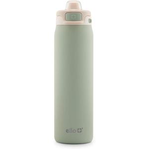 image:imageEllo Pop amp Fill Insulated Stainless Steel Water Bottle with Quick Fill Lid Leakproof Locking Sip or Chug Spout BPAFree Double Wall Vacuum Insulated for Sports Travel amp School 22oz  32oz  40ozPistachio