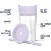 image:imageEllo Ava 18oz Glass Tumbler with Straw and Lid  Premium Ribbed Glass with Silicone Grip Car Cup Friendly Dishwasher Safe BPA Free  Iced Coffee Water Matcha Juice Cup  Pink OrchardSugarplum