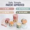 image:imageEllo Clean Start Glass Baby Food Containers 6pk  Sunny Shores