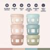 image:imageEllo Clean Start Glass Baby Food Containers 6pk  Sunny Shores