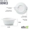image:imageEllo Clean Start Toddler Bowls 2 Pack  Ceramic KidsBaby Bowls with Silicone Sleeves  BPAFree PlasticFree  Microwave amp Dishwasher Safe  High Chair Friendly Stackable  Cashmere PinkDuneQuiet TideTech Blue