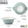image:imageEllo Clean Start Toddler Bowls 2 Pack  Ceramic KidsBaby Bowls with Silicone Sleeves  BPAFree PlasticFree  Microwave amp Dishwasher Safe  High Chair Friendly Stackable  Cashmere PinkDuneDewdropGrayed Jade