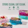 image:imageEllo Duraglass 34 Cup Meal Prep Sets 10Pc 10 Pack Set Glass Food Storage Container with Silicone Sleeve and Airtight BPAFree Plastic Lids Dishwasher Microwave and Freezer Safe Evening Orchard