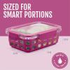 image:imageEllo Duraglass 34 Cup Meal Prep Sets 10Pc 10 Pack Set Glass Food Storage Container with Silicone Sleeve and Airtight BPAFree Plastic Lids Dishwasher Microwave and Freezer Safe Evening Orchard