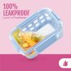 image:imageEllo Duraglass 34 Cup Meal Prep Sets 10Pc 10 Pack Set Glass Food Storage Container with Silicone Sleeve and Airtight BPAFree Plastic Lids Dishwasher Microwave and Freezer Safe Evening Orchard