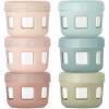 image:imageEllo Clean Start Glass Baby Food Containers 6pk  Sunny Shores