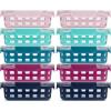 image:imageEllo Duraglass 34 Cup Meal Prep Sets 10Pc 10 Pack Set Glass Food Storage Container with Silicone Sleeve and Airtight BPAFree Plastic Lids Dishwasher Microwave and Freezer Safe Evening Orchard