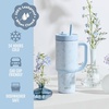 image:imageEllo Oasis 30oz Tumbler with Handle amp Retracting Straw  Reusable Insulated Stainless Steel Cup 100 Leakproof  Gifts for Teens Women Men  Keeps cold for 23 Hours  Cup Holder Friendly  BlackSweet Alyssum