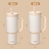 image:imageEllo Oasis 30oz Tumbler with Handle amp Retracting Straw  Reusable Insulated Stainless Steel Cup 100 Leakproof  Gifts for Teens Women Men  Keeps cold for 23 Hours  Cup Holder Friendly  BlackBeige Gingham