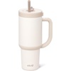image:imageEllo Oasis 30oz Tumbler with Handle amp Retracting Straw  Reusable Insulated Stainless Steel Cup 100 Leakproof  Gifts for Teens Women Men  Keeps cold for 23 Hours  Cup Holder Friendly  BlackCream Tonal