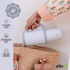 image:imageEllo Oasis 30oz Tumbler with Handle amp Retracting Straw  Reusable Insulated Stainless Steel Cup 100 Leakproof  Gifts for Teens Women Men  Keeps cold for 23 Hours  Cup Holder Friendly  BlackGrayscale