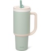 image:imageEllo Oasis 30oz Tumbler with Handle amp Retracting Straw  Reusable Insulated Stainless Steel Cup 100 Leakproof  Gifts for Teens Women Men  Keeps cold for 23 Hours  Cup Holder Friendly  BlackPistachio