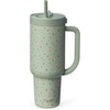image:imageEllo Oasis 30oz Tumbler with Handle amp Retracting Straw  Reusable Insulated Stainless Steel Cup 100 Leakproof  Gifts for Teens Women Men  Keeps cold for 23 Hours  Cup Holder Friendly  BlackFull Bloom
