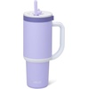 image:imageEllo Oasis 30oz Tumbler with Handle amp Retracting Straw  Reusable Insulated Stainless Steel Cup 100 Leakproof  Gifts for Teens Women Men  Keeps cold for 23 Hours  Cup Holder Friendly  BlackTwilight Blush