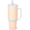 image:imageEllo Oasis 30oz Tumbler with Handle amp Retracting Straw  Reusable Insulated Stainless Steel Cup 100 Leakproof  Gifts for Teens Women Men  Keeps cold for 23 Hours  Cup Holder Friendly  BlackOrange Daisies