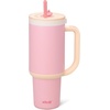 image:imageEllo Oasis 30oz Tumbler with Handle amp Retracting Straw  Reusable Insulated Stainless Steel Cup 100 Leakproof  Gifts for Teens Women Men  Keeps cold for 23 Hours  Cup Holder Friendly  BlackSunrise Glow