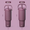 image:imageEllo Oasis Go 26oz Tumbler with Top Handle and Retracting Straw  Reusable Insulated Stainless Steel Cup 100 Leakproof Water Bottle 24 Hours Cold Cup Holder Friendly For Travel  In The CloudsWild Rasberry