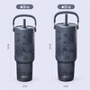image:imageEllo Oasis Go 26oz Tumbler with Top Handle and Retracting Straw  Reusable Insulated Stainless Steel Cup 100 Leakproof Water Bottle 24 Hours Cold Cup Holder Friendly For Travel  In The CloudsPorcelain Rose Navy