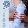 image:imageEllo Oasis Go 26oz Tumbler with Top Handle and Retracting Straw  Reusable Insulated Stainless Steel Cup 100 Leakproof Water Bottle 24 Hours Cold Cup Holder Friendly For Travel  In The CloudsIn The Clouds
