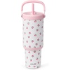 image:imageEllo Oasis Go 26oz Tumbler with Top Handle and Retracting Straw  Reusable Insulated Stainless Steel Cup 100 Leakproof Water Bottle 24 Hours Cold Cup Holder Friendly For Travel  In The CloudsCherries Jubilee