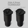 image:imageEllo Oasis Go 26oz Tumbler with Top Handle and Retracting Straw  Reusable Insulated Stainless Steel Cup 100 Leakproof Water Bottle 24 Hours Cold Cup Holder Friendly For Travel  In The CloudsBlack
