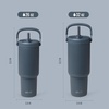 image:imageEllo Oasis Go 26oz Tumbler with Top Handle and Retracting Straw  Reusable Insulated Stainless Steel Cup 100 Leakproof Water Bottle 24 Hours Cold Cup Holder Friendly For Travel  In The CloudsHorizon