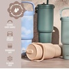 image:imageEllo Oasis Go 26oz Tumbler with Top Handle and Retracting Straw  Reusable Insulated Stainless Steel Cup 100 Leakproof Water Bottle 24 Hours Cold Cup Holder Friendly For Travel  In The CloudsWild Dot