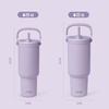 image:imageEllo Oasis Go 26oz Tumbler with Top Handle and Retracting Straw  Reusable Insulated Stainless Steel Cup 100 Leakproof Water Bottle 24 Hours Cold Cup Holder Friendly For Travel  In The CloudsOrchid