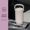 image:imageEllo Oasis Go 26oz Tumbler with Top Handle and Retracting Straw  Reusable Insulated Stainless Steel Cup 100 Leakproof Water Bottle 24 Hours Cold Cup Holder Friendly For Travel  In The CloudsWild Rasberry