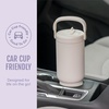 image:imageEllo Oasis Go 26oz Tumbler with Top Handle and Retracting Straw  Reusable Insulated Stainless Steel Cup 100 Leakproof Water Bottle 24 Hours Cold Cup Holder Friendly For Travel  In The CloudsOrchid