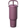 image:imageEllo Oasis Go 26oz Tumbler with Top Handle and Retracting Straw  Reusable Insulated Stainless Steel Cup 100 Leakproof Water Bottle 24 Hours Cold Cup Holder Friendly For Travel  In The CloudsWild Rasberry