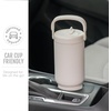 image:imageEllo Oasis Go 26oz Tumbler with Top Handle and Retracting Straw  Reusable Insulated Stainless Steel Cup 100 Leakproof Water Bottle 24 Hours Cold Cup Holder Friendly For Travel  In The CloudsMineral