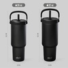 image:imageEllo Oasis Go 26oz Tumbler with Top Handle and Retracting Straw  Reusable Insulated Stainless Steel Cup 100 Leakproof Water Bottle 24 Hours Cold Cup Holder Friendly For Travel  In The CloudsBlack