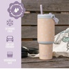 image:imageEllo Oasis Go 26oz Tumbler with Top Handle and Retracting Straw  Reusable Insulated Stainless Steel Cup 100 Leakproof Water Bottle 24 Hours Cold Cup Holder Friendly For Travel  In The CloudsDaisies
