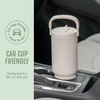 image:imageEllo Oasis Go 26oz Tumbler with Top Handle and Retracting Straw  Reusable Insulated Stainless Steel Cup 100 Leakproof Water Bottle 24 Hours Cold Cup Holder Friendly For Travel  In The CloudsJadeglow