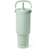 image:imageEllo Oasis Go 26oz Tumbler with Top Handle and Retracting Straw  Reusable Insulated Stainless Steel Cup 100 Leakproof Water Bottle 24 Hours Cold Cup Holder Friendly For Travel  In The CloudsJadeglow