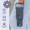 image:imageEllo Oasis Go 26oz Tumbler with Top Handle and Retracting Straw  Reusable Insulated Stainless Steel Cup 100 Leakproof Water Bottle 24 Hours Cold Cup Holder Friendly For Travel  In The CloudsPorcelain Rose Navy