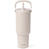 image:imageEllo Oasis Go 26oz Tumbler with Top Handle and Retracting Straw  Reusable Insulated Stainless Steel Cup 100 Leakproof Water Bottle 24 Hours Cold Cup Holder Friendly For Travel  In The CloudsWild Dot