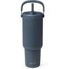image:imageEllo Oasis Go 26oz Tumbler with Top Handle and Retracting Straw  Reusable Insulated Stainless Steel Cup 100 Leakproof Water Bottle 24 Hours Cold Cup Holder Friendly For Travel  In The CloudsHorizon