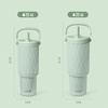 image:imageEllo Oasis Go 26oz Tumbler with Top Handle and Retracting Straw  Reusable Insulated Stainless Steel Cup 100 Leakproof Water Bottle 24 Hours Cold Cup Holder Friendly For Travel  In The CloudsJadeglow
