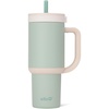 image:imageEllo Oasis 30oz Tumbler with Handle amp Retracting Straw  Reusable Insulated Stainless Steel Cup 100 Leakproof  Gifts for Teens Women Men  Keeps cold for 23 Hours  Cup Holder Friendly  BlackPistachio